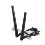 Asus | AX1800 Dual-Band Bluetooth 5.2 PCIe Wi-Fi Adapter | PCE-AX1800 | 802.11ax | 574+1201 Mbit/s | Mbit/s | Ethernet LAN (RJ-4 - 2